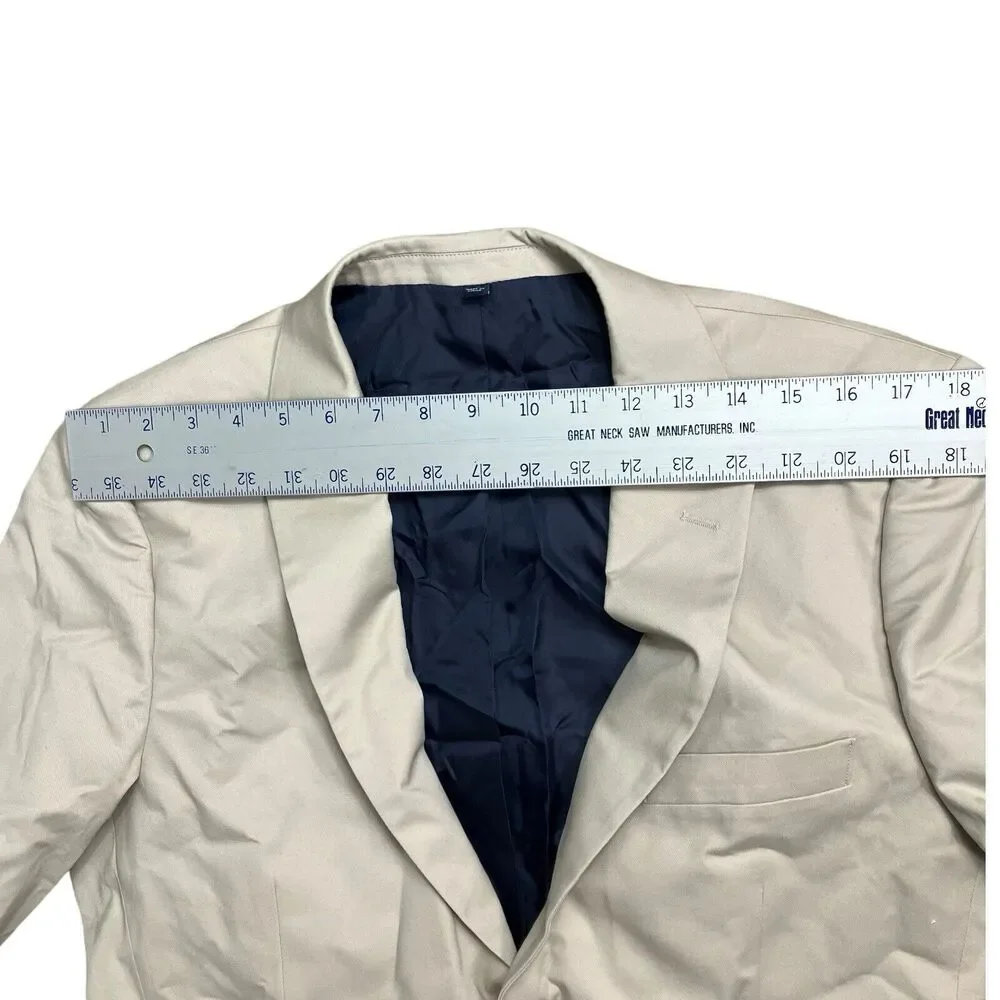 J Crew Men's 40L‎ Thompson Stretch Suit Jacket Stretch Chino Chic Preppy BA491